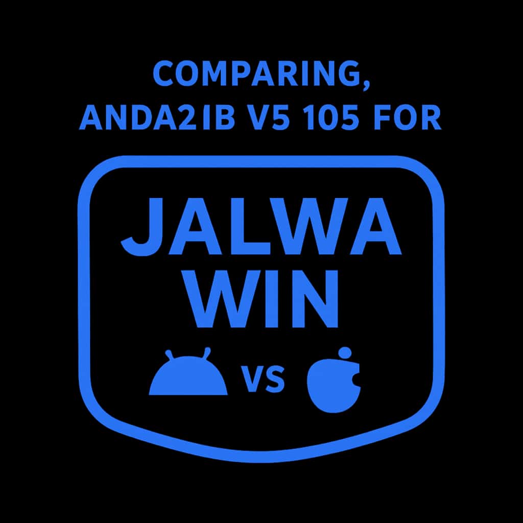 An icon representing the comparison of Android and iOS for Jalwa Win.
