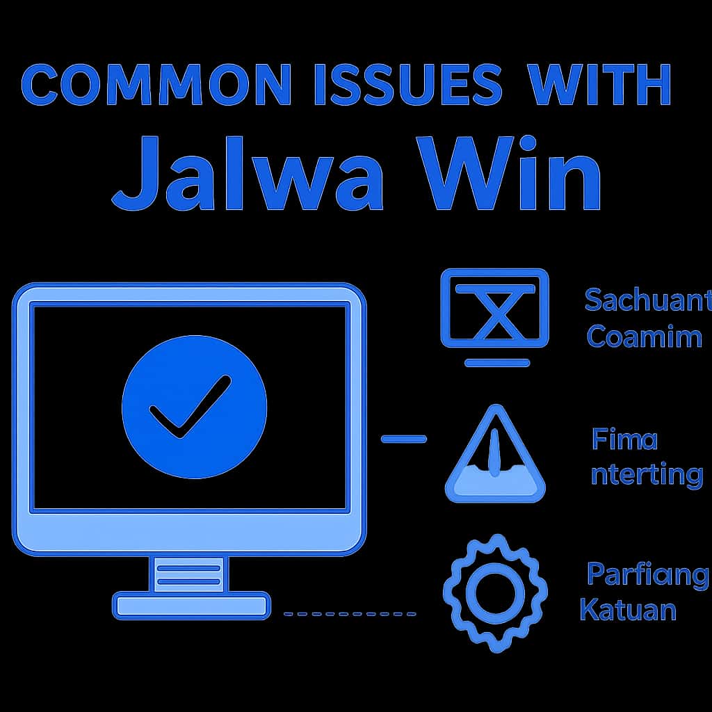 An educational diagram illustrating common issues with Jalwa Win.