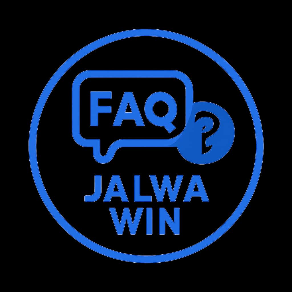 Icon representing FAQ for Jalwa Win with a clean design.