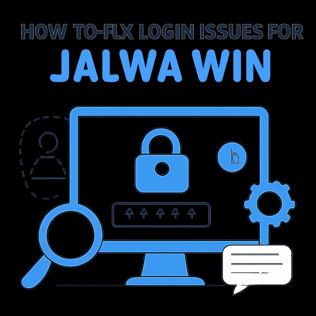 Diagram of troubleshooting steps for Jalwa Win login issues.