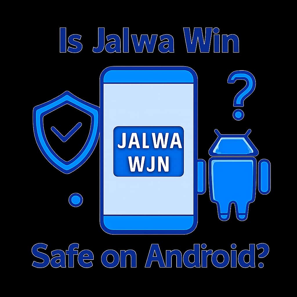 Illustration explaining the safety measures for Jalwa Win on Android.