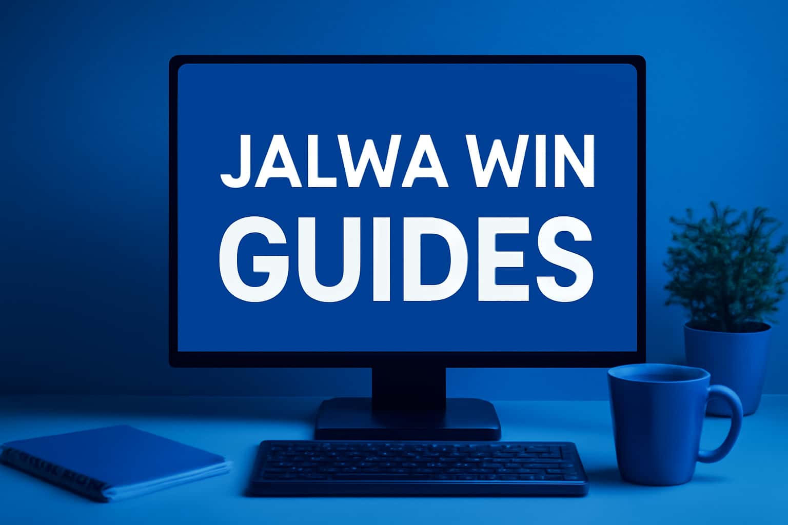 An informational scene showcasing Jalwa Win Guides for users.