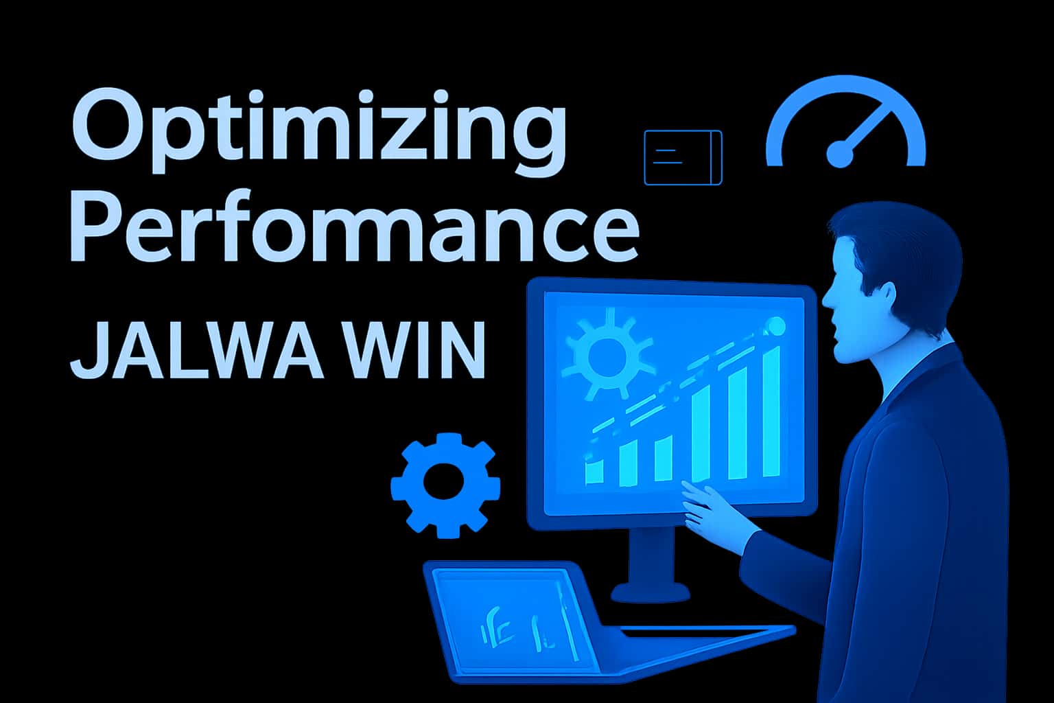 An informative scene depicting Optimizing Jalwa Win Performance with essential text.