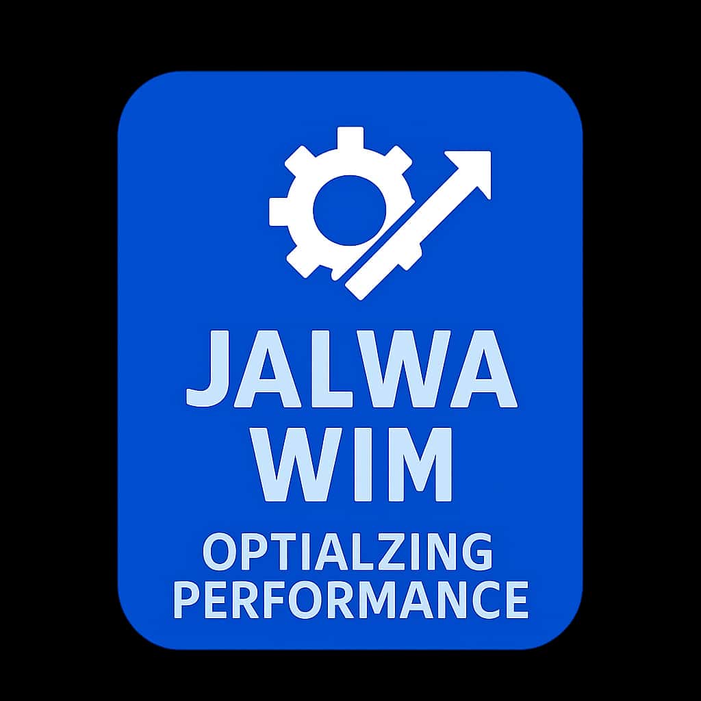 A professional badge representing the Optimizing Jalwa Win Performance guide.