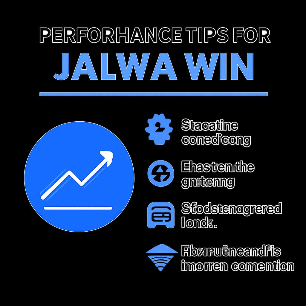 Diagram illustrating performance tips for Jalwa Win.