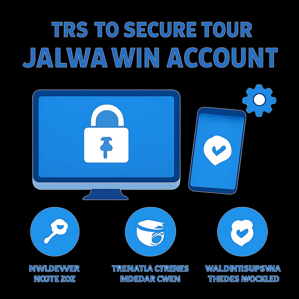 A diagram illustrating methods to secure your Jalwa Win account.