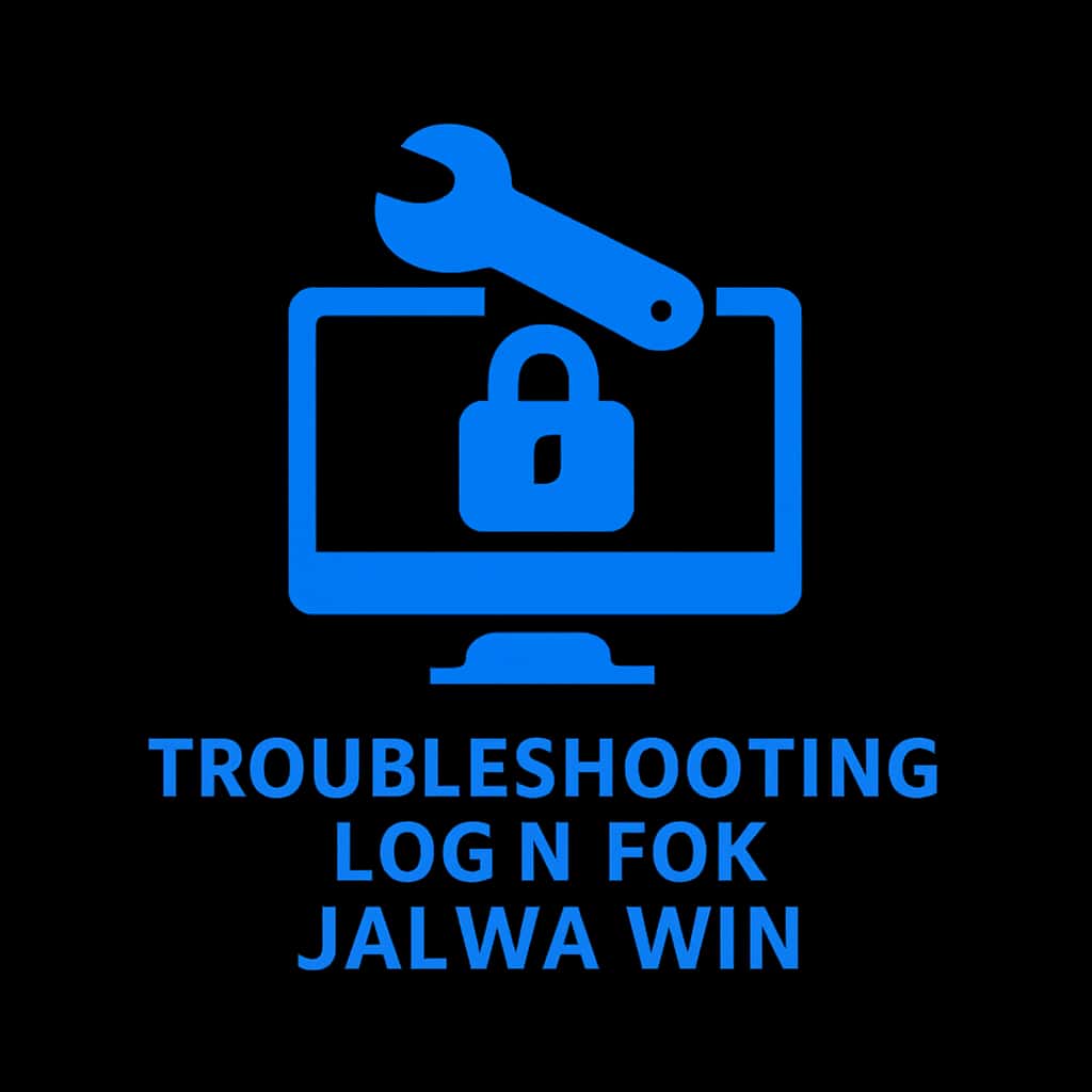 Badge representing troubleshooting login for Jalwa Win.